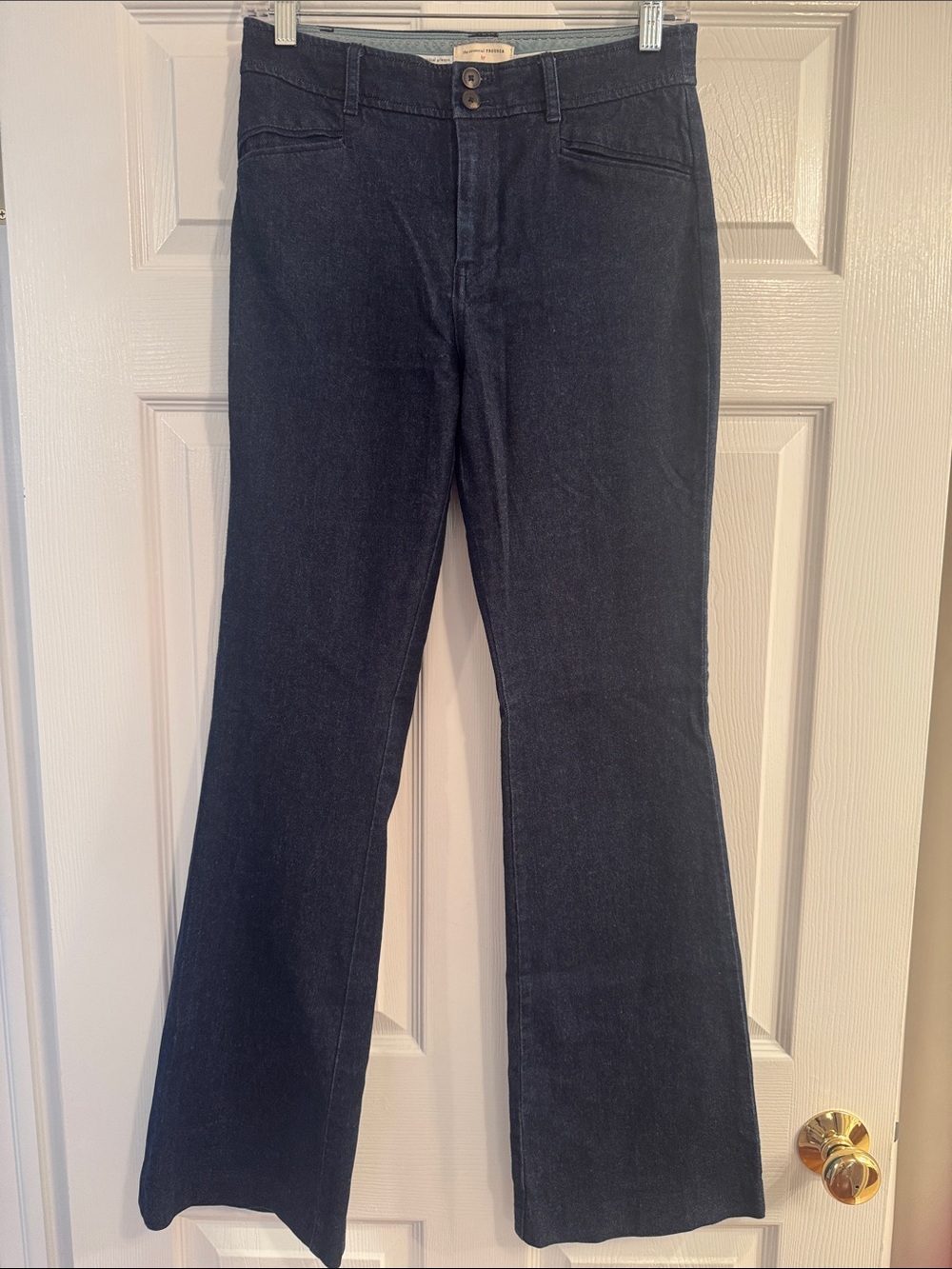 Anthropologie Dark Wash Flared Trouser Jeans